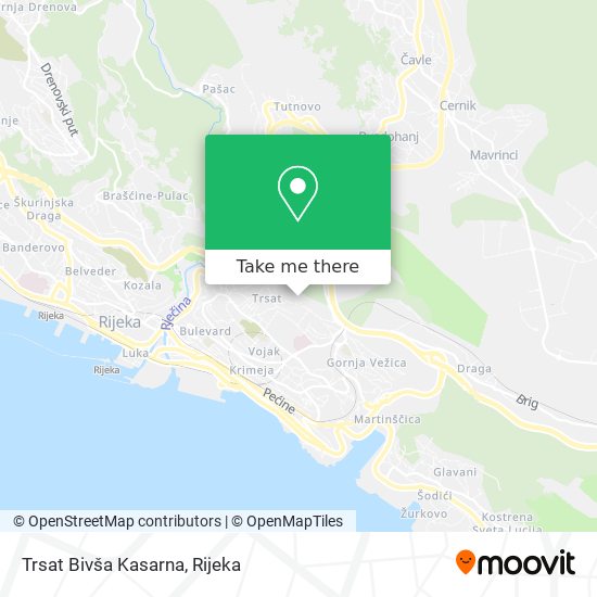 Trsat Bivša Kasarna map