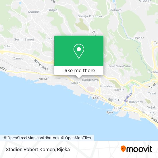 Stadion Robert Komen map