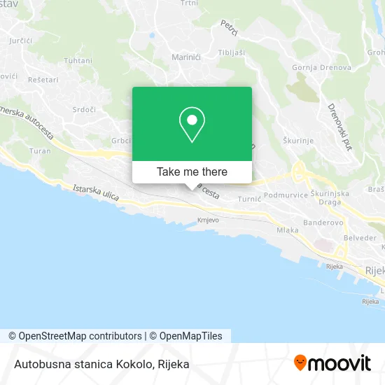 Autobusna stanica Kokolo map