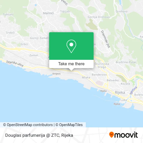 Douglas parfumerija @ ZTC map