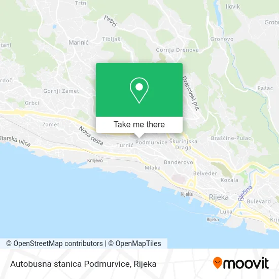 Autobusna stanica Podmurvice map