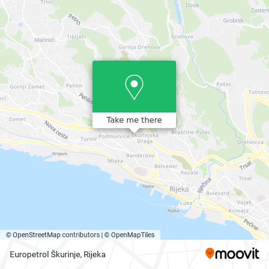 Europetrol  Škurinje map
