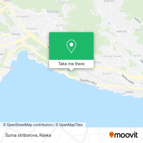 Šuma striborova map