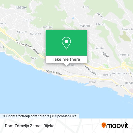 Dom Zdravlja Zamet map