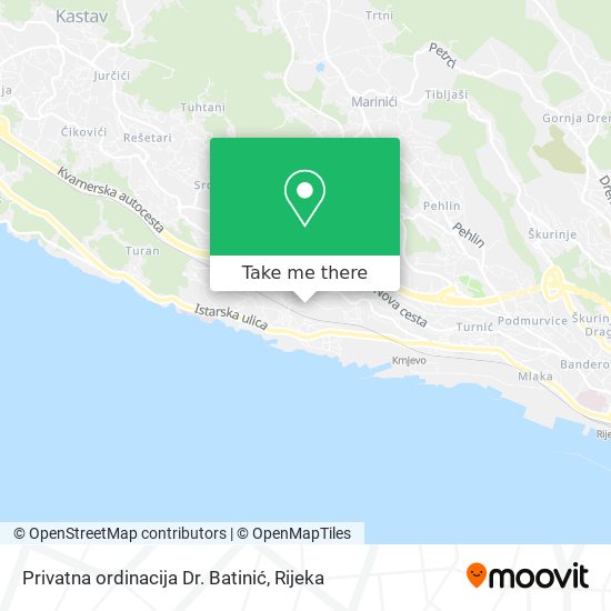 Privatna ordinacija Dr. Batinić map