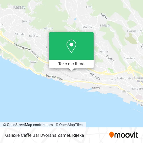 Galaxie Caffe Bar Dvorana Zamet map