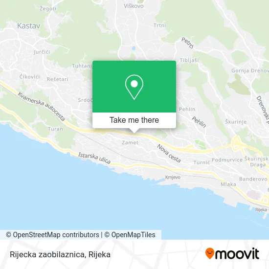 Rijecka zaobilaznica map