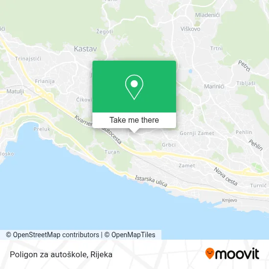 Poligon za autoškole map