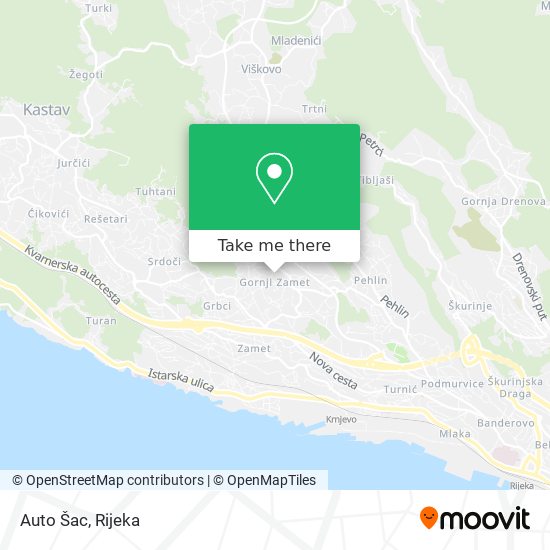 Auto Šac map