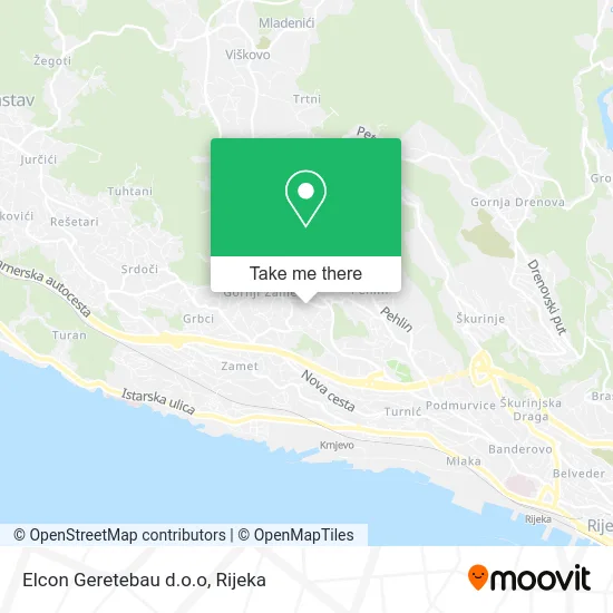 Elcon Geretebau d.o.o map