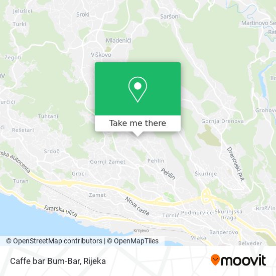 Caffe bar Bum-Bar map