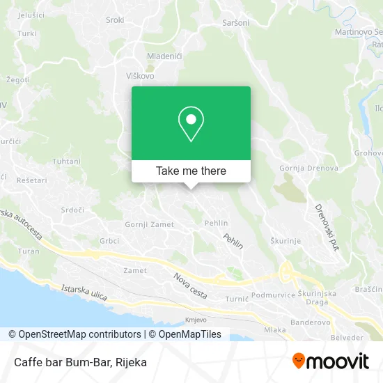 Caffe bar Bum-Bar map