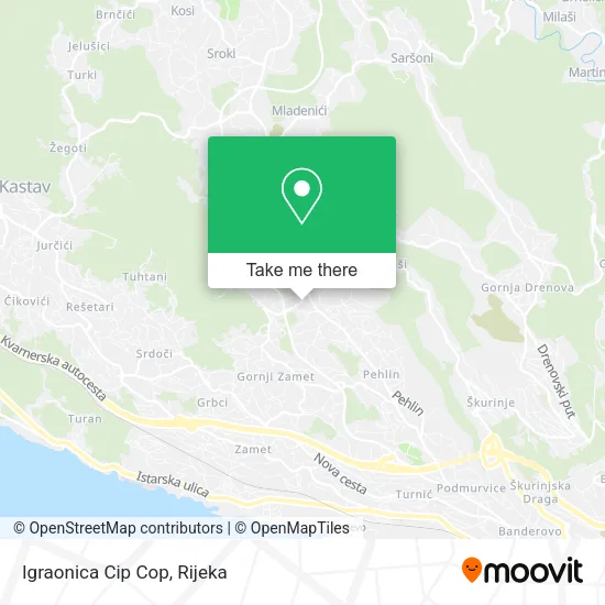 Igraonica Cip Cop map