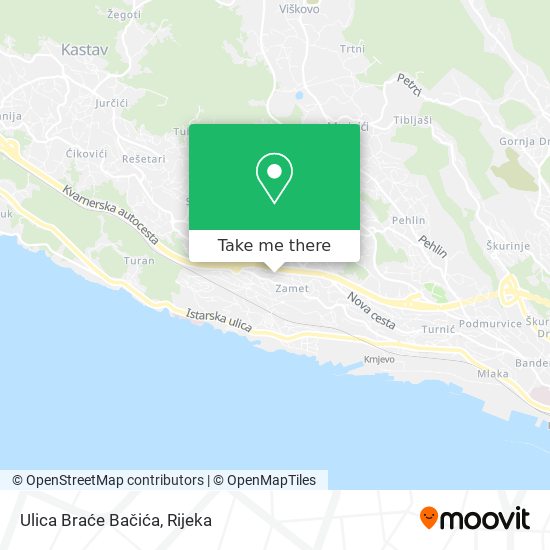 Ulica Braće Bačića map