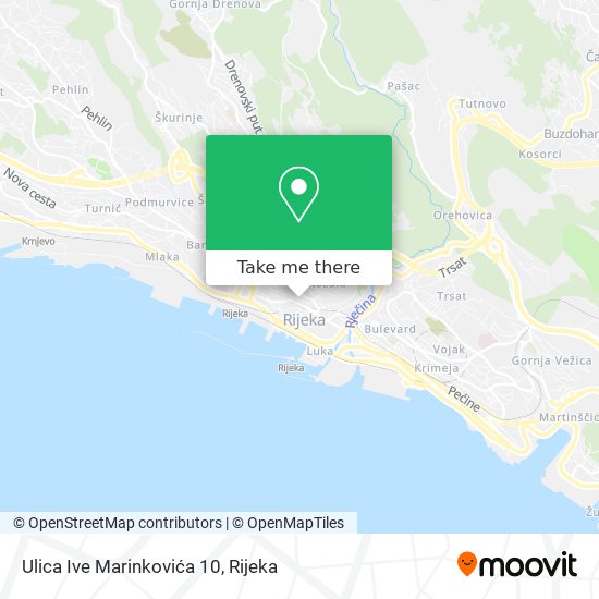Ulica Ive Marinkovića 10 map