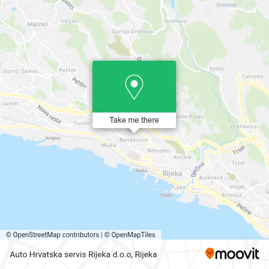 Auto Hrvatska servis Rijeka d.o.o map