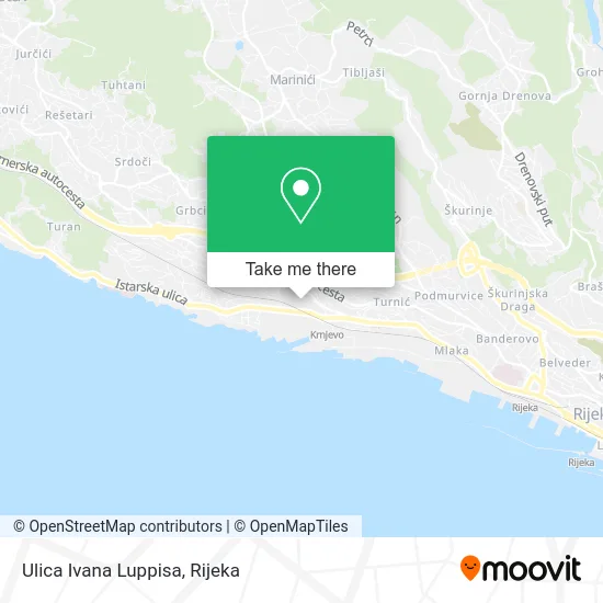 Ulica Ivana Luppisa map