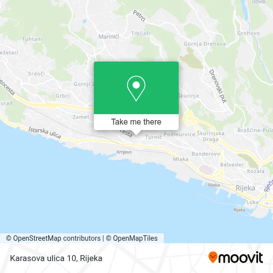 Karasova ulica 10 map