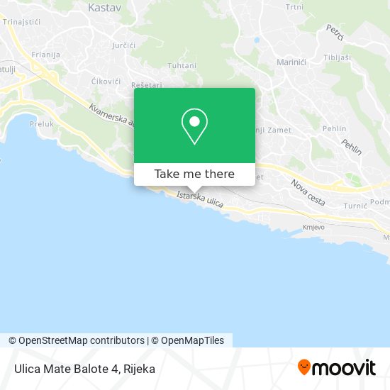 Ulica Mate Balote 4 map