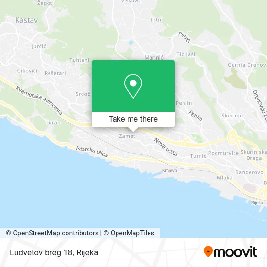 Ludvetov breg 18 map