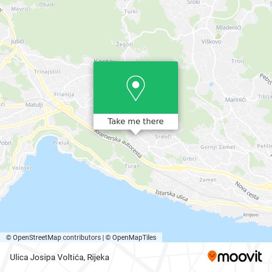 Ulica Josipa Voltića map