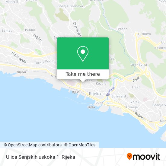 Ulica Senjskih uskoka 1 map
