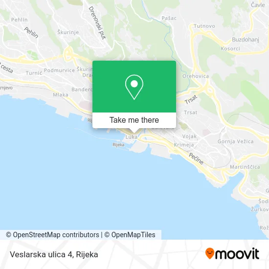 Veslarska ulica 4 map