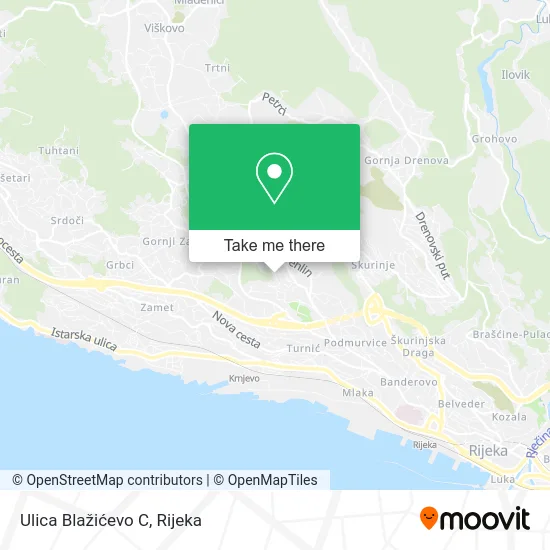 Ulica Blažićevo C map