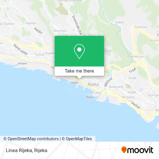 Linea Rijeka map