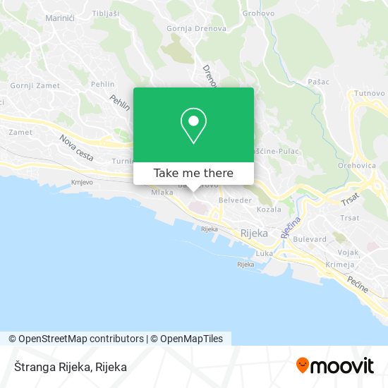 Štranga Rijeka map