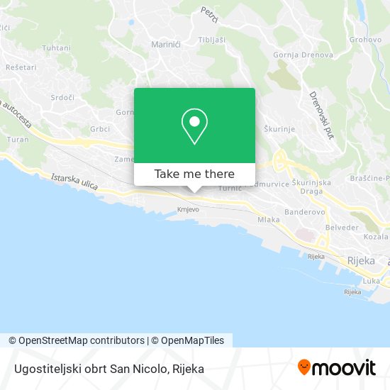 Ugostiteljski obrt San Nicolo map