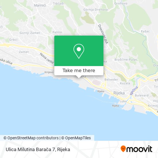 Ulica Milutina Barača 7 map