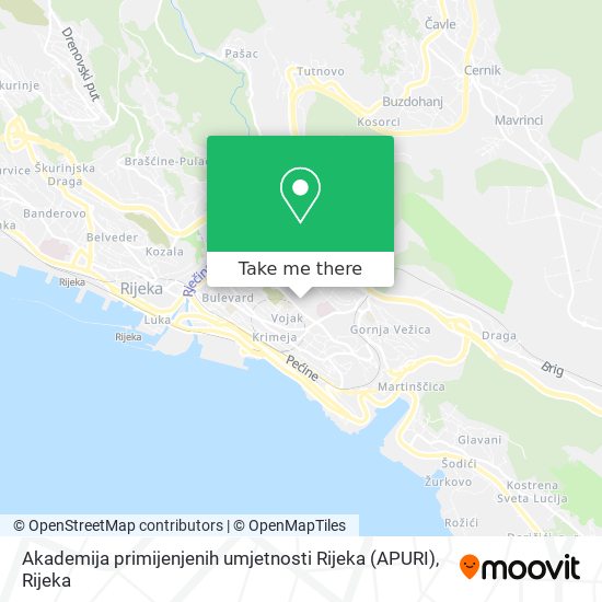 Akademija primijenjenih umjetnosti Rijeka (APURI) map
