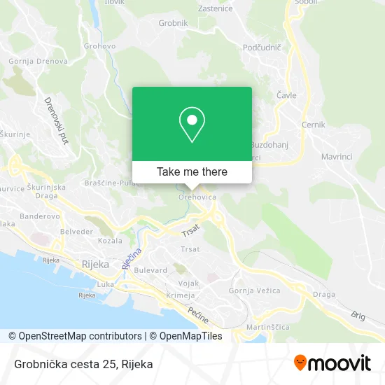 Grobnička cesta 25 map