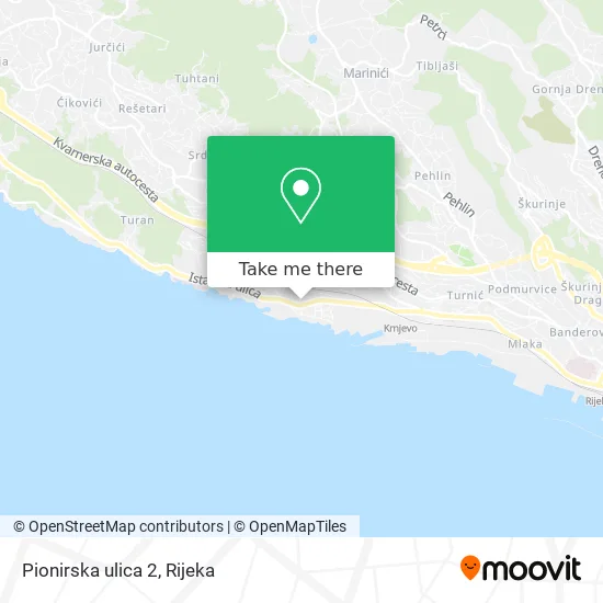 Pionirska ulica 2 map