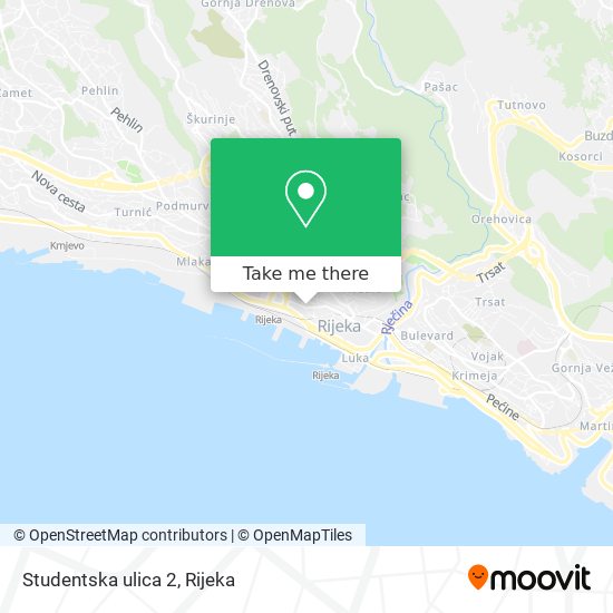 Studentska ulica 2 map