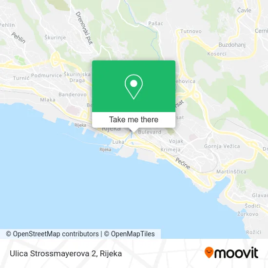 Ulica Strossmayerova 2 map