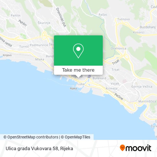 Ulica grada Vukovara 58 map