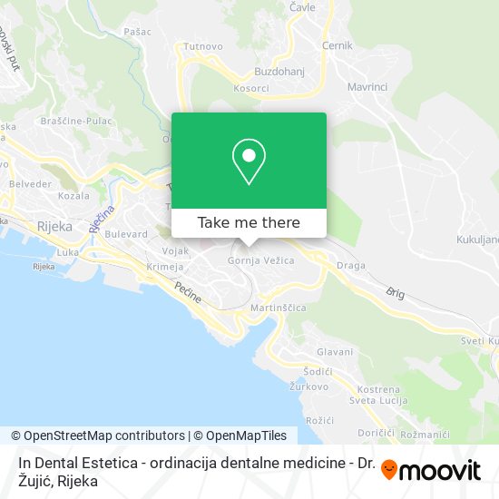 In Dental Estetica - ordinacija dentalne medicine - Dr. Žujić map