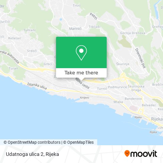 Udatnoga ulica 2 map