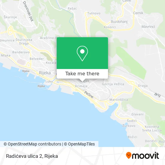 Radićeva ulica 2 map
