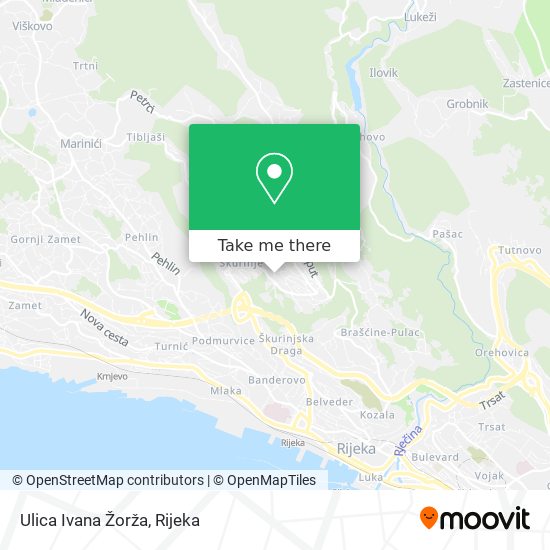 Ulica Ivana Žorža map