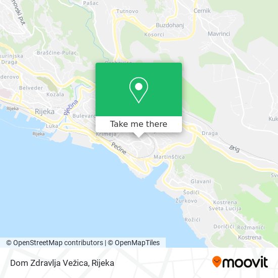 Dom Zdravlja Vežica map