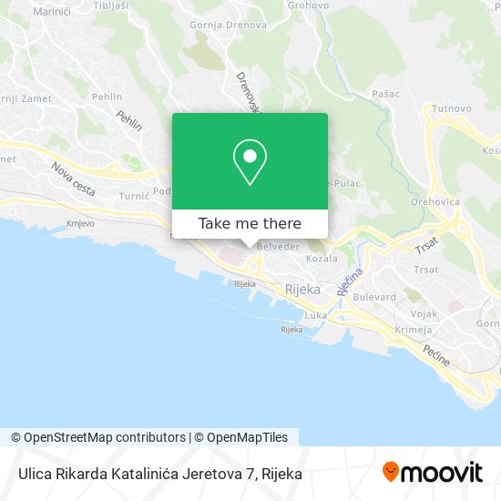 Ulica Rikarda Katalinića Jeretova 7 map
