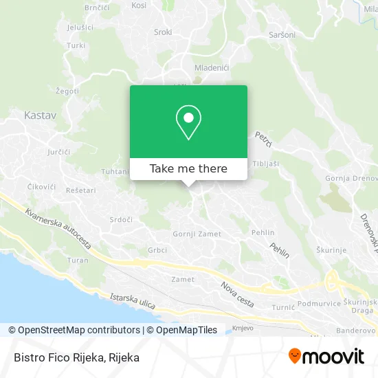 Bistro Fico Rijeka map