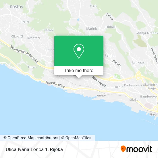 Ulica Ivana Lenca 1 map