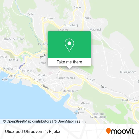 Ulica pod Ohrušvom 1 map