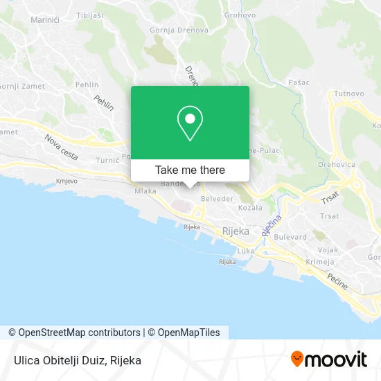 Ulica Obitelji Duiz map