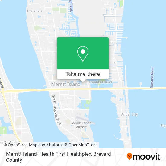 Merritt Island- Health First Healthplex map