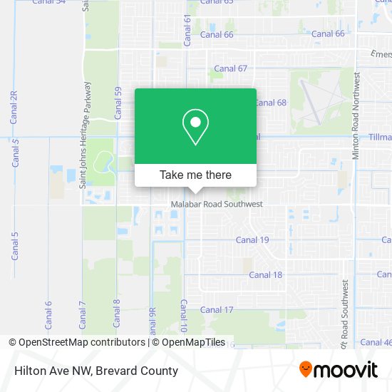 Hilton Ave NW map